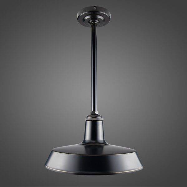 Lámpara Colgante E27 Pantalla Metal BK +Tubular - Imagen 2