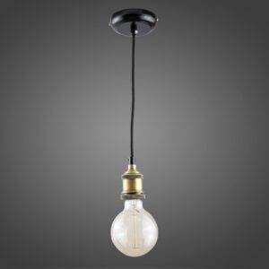 Socket Colgante Gold C/Bombilla 40W
