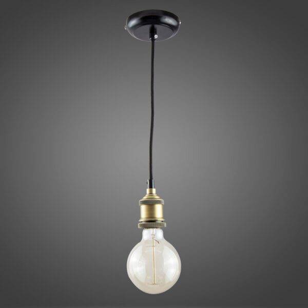 Socket Colgante Gold C/Bombilla 40W