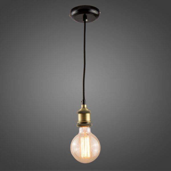Socket Colgante Gold C/Bombilla 40W - Imagen 2