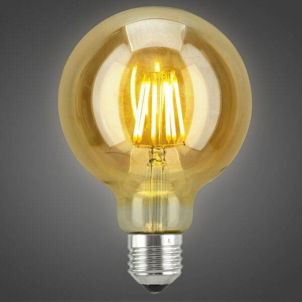 Foco Globo Filamento Led G95 6W WW Atenuable - Imagen 2