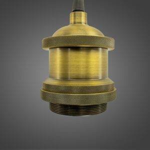 Socket Colgante C/Base BK Body Gold E40