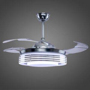 Ventilador con Iluminación Led 3 Pasos 72W, Arillos Blue