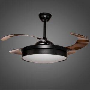Ventilador con Iluminación Led 3 Pasos 72W Pantalla Brown