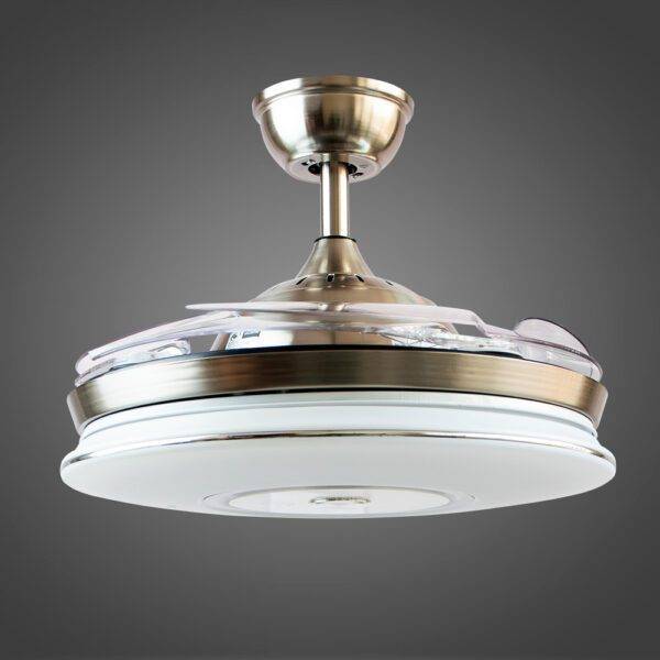 Ventilador con Iluminación Led 3 Pasos, 72W, Grecas S/WH - Imagen 2