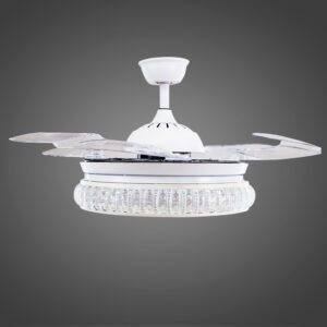 Ventilador con Iluminación Led 3 Pasos 72W, Palmeras WH