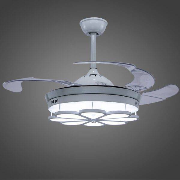 Ventilador con Iluminación Led 3 Pasos 72W Trébol, Acrílico - Imagen 2