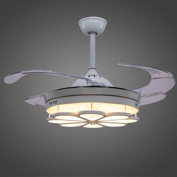 Ventilador con Iluminación Led 3 Pasos 72W Trébol, Acrílico - Imagen 3