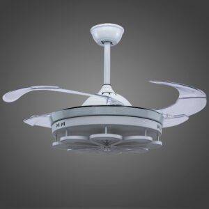 Ventilador con Iluminación Led 3 Pasos 72W Trébol, Acrílico