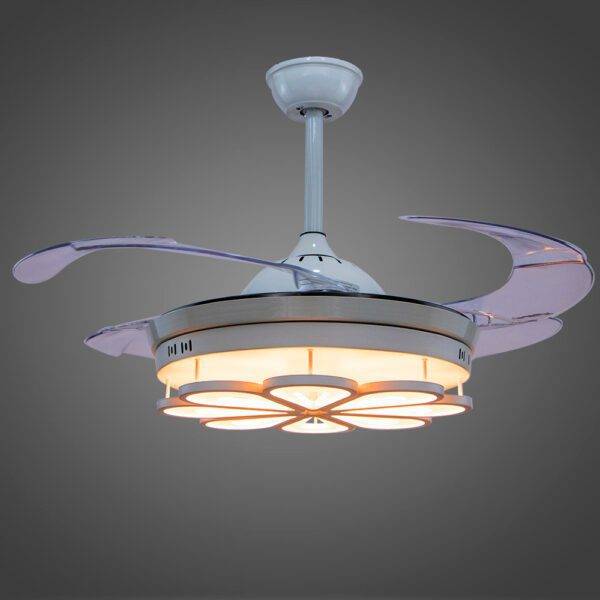 Ventilador con Iluminación Led 3 Pasos 72W Trébol, Acrílico - Imagen 4