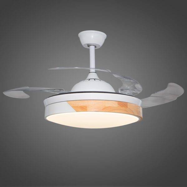 Ventilador con Iluminación Led 3 Pasos 72W, Pantalla Wood - Imagen 3