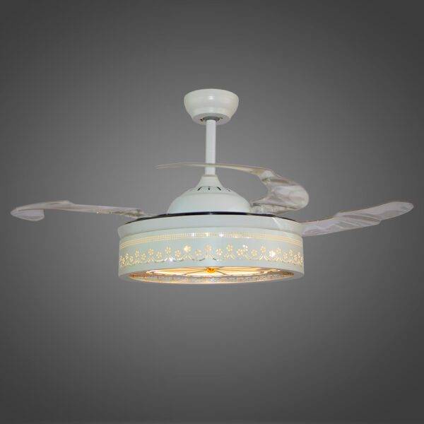 Ventilador con Iluminación Led 3 Pasos 72W, Trebol-6 WH-RT - Imagen 5