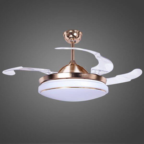 Ventilador con Iluminación Led 3 Pasos 72W, Pantalla White