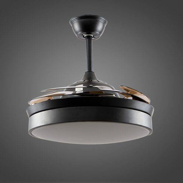 Ventilador con Iluminación Led 3 Pasos 72W, Pantalla WH-BR