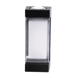 Arbotante cilindro, color negro/blanco, 1 capa, luz cálida, 85-265, 2*6W