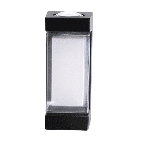Arbotante cilindro, color negro/blanco, 1 capa, luz cálida, 85-265, 2*6W
