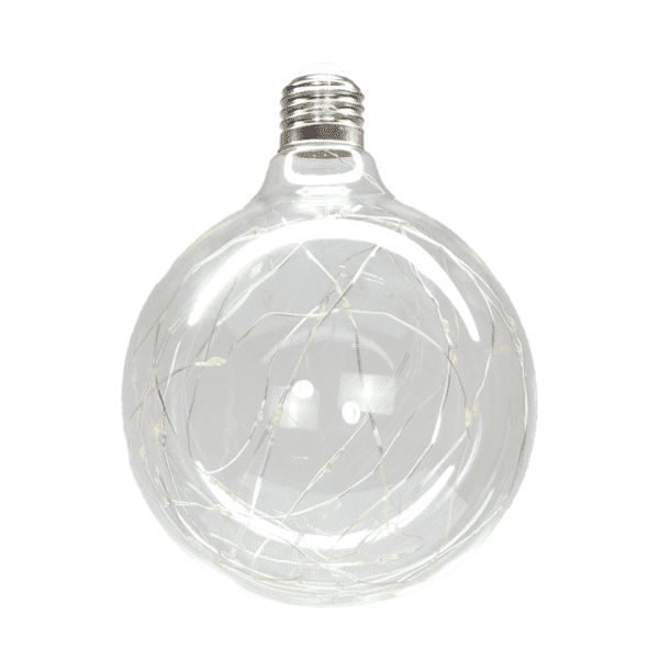 Foco Led de cristal, esférico LS, luz cálida de 3W