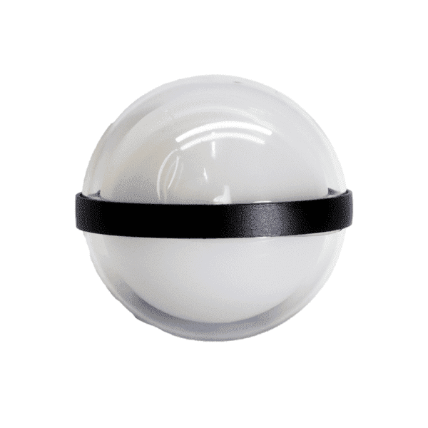 Arbotante elipse, color blanco/negro, 2 capas, luz cálida, 85-265, 11W