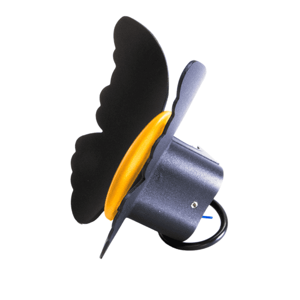 Arbotante mariposa, color negro/dorado, luz cálida, 85-265, 2*3W - Imagen 4