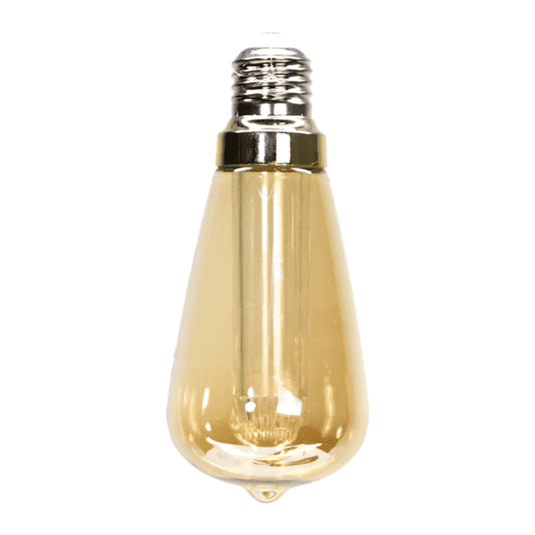 Foco Led de cristal ámbar, cilíndrico LED148, luz cálida de 3W