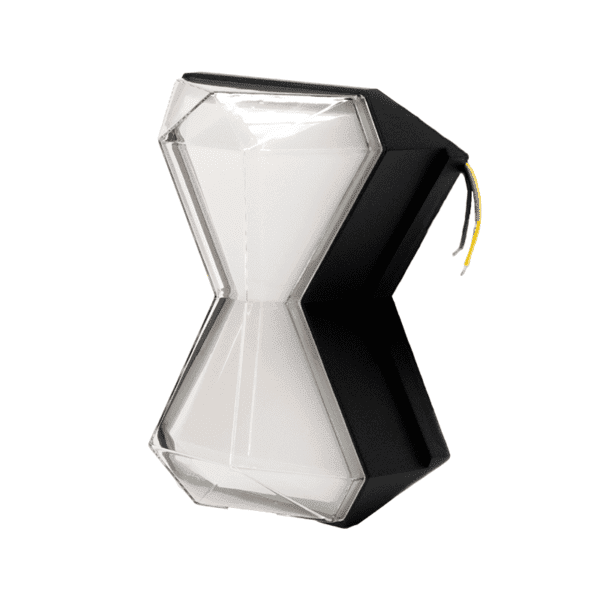 Arbotante forma de X, grande, color negro/dorado, luz càlida, 85-265, 12W - Imagen 2