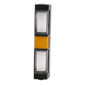 Arbotante rectángulo, color negro/dorado, 2 capas, luz cálida, 85-265, 10W