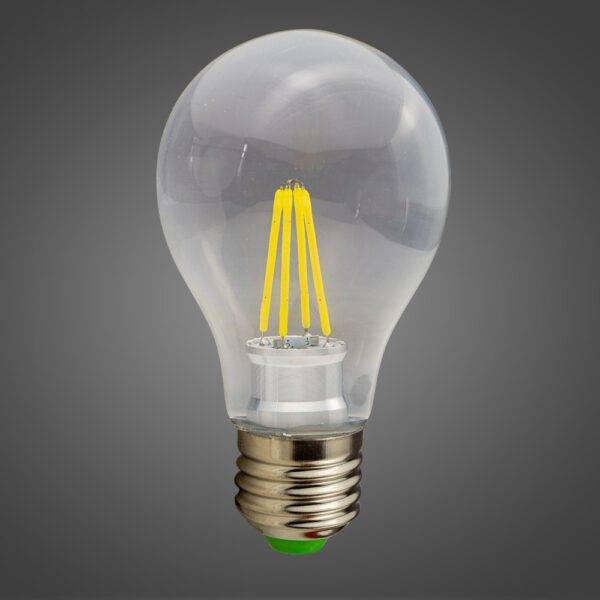 Bulbo E27 Transparente Filamento de Led 4W Blanco Frio