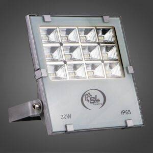 Reflector Plano 30W SMD de 12 Secciones, Luz Cálida
