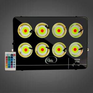 Flood COB Plano 400W RGB C/Control.