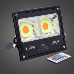 Flood COB Plano 100W RGB C/Control, 85-255V, BK
