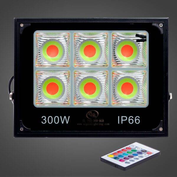 Flood COB Plano 300W RGB C/Control, 85-255V, BK