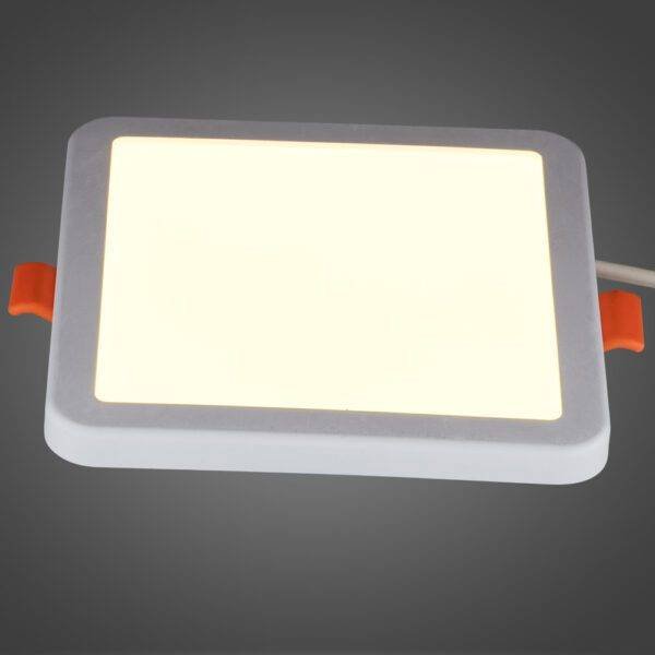 Plafon Slim 8W SQ WW C/Clip - Imagen 2
