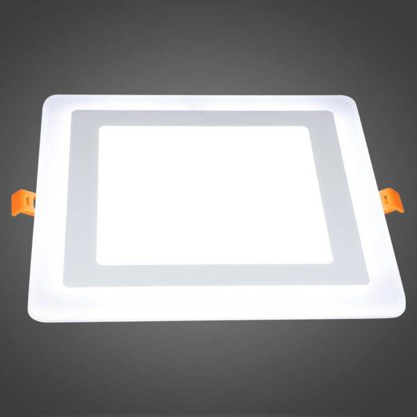 Plafón SQ 12+4W B.Frio+B.Frio BCO/Clip - Imagen 2