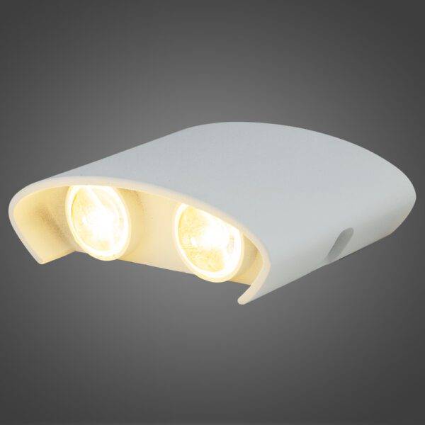 Arbotante Doble Aluminio 4*1W WW WH EXT - Imagen 2