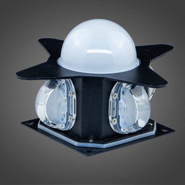 Arbotante Estrella 5x1W Led BK, Rosa - Imagen 2