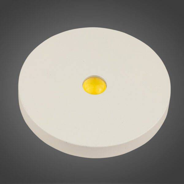 Spot Plano Cerámico RD 1 Led 3W BCO, Luz Cálida