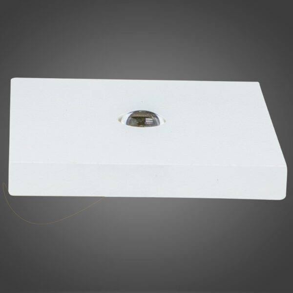 Spot Plano Cerámico SQ 1 Led 3W BCO, Luz Cálida