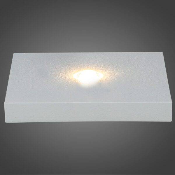 Spot Plano Cerámico SQ 1 Led 3W BCO, Luz Cálida - Imagen 2