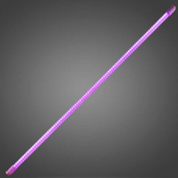 Tubo T8 de Vidrio C/Tira Led, Color Púrpura