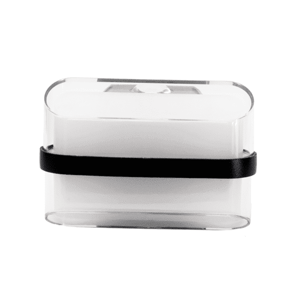 Arbotante rectángulo, color blanco/negro, 2 capas, luz càlida, 85-265, 8W