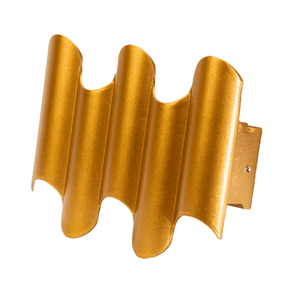 Arbotante ondulado, color dorado, luz cálida, 85-265, 5W - Imagen 3