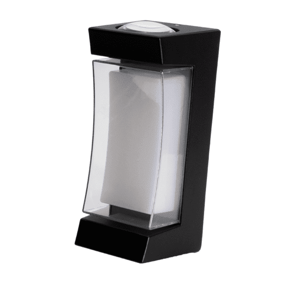 Arbotante cilindro, color negro/blanco, 1 capa, luz cálida, 85-265, 2*6W - Imagen 2