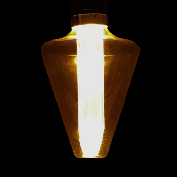 Foco Led de cristal ámbar, Triangular, luz cálida de 3W - Imagen 2