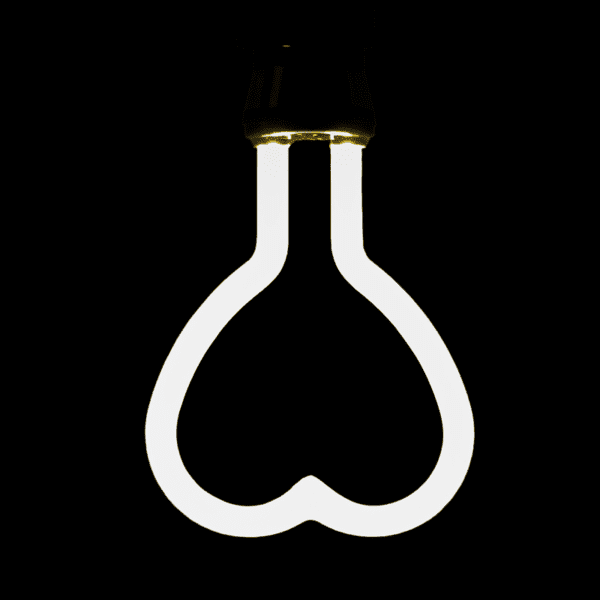 Foco Led de cristal, corazón, luz cálida de 3W - Imagen 2