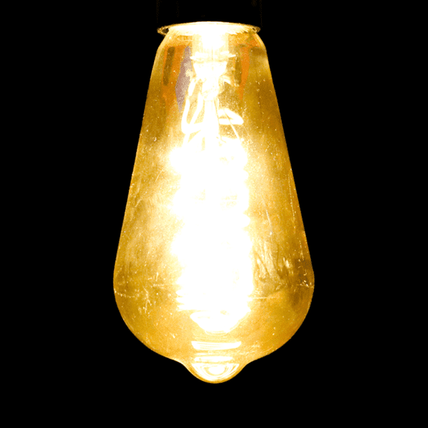 Foco Led de cristal ámbar ST64, luz cálida de 4W - Imagen 2