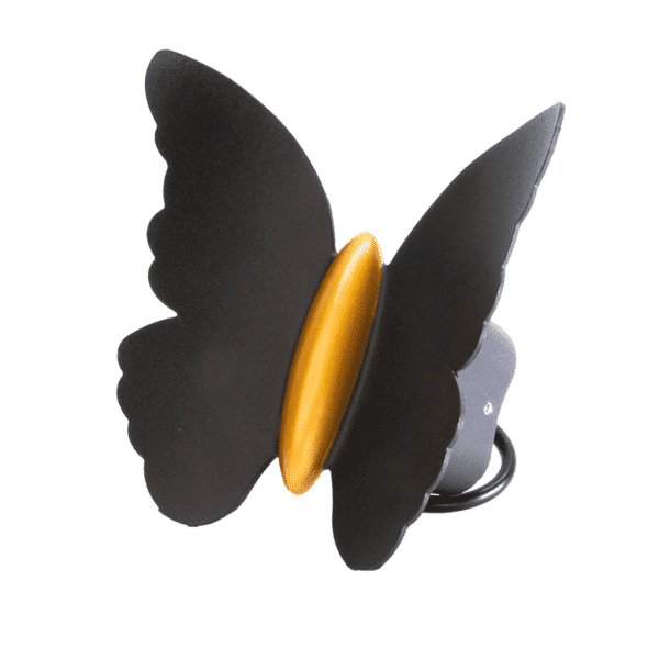 Arbotante mariposa, color negro/dorado, luz cálida, 85-265, 2*3W - Imagen 3