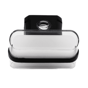 Arbotante rectángulo, color blanco/negro, 2 capas, luz càlida, 85-265, 8W