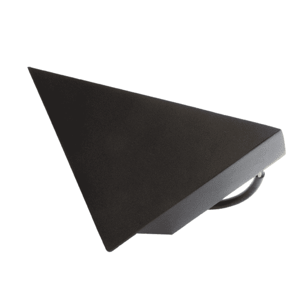 Arbotante, triángulo, color negro, luz cálida, 85-265, 5*1W