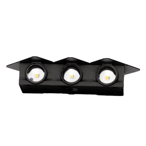 Arbotante rombo, color negro/dorado, luz cálida, 85-265, 6*1W - Imagen 3