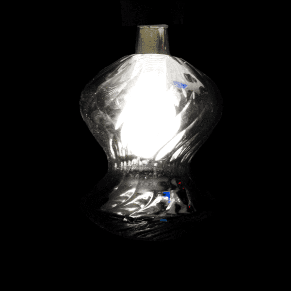 Foco decorativo en forma ondulada, cristal smoky gray, 85-265, luz neutra, 3W - Imagen 2